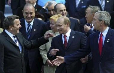 Bush with European pals