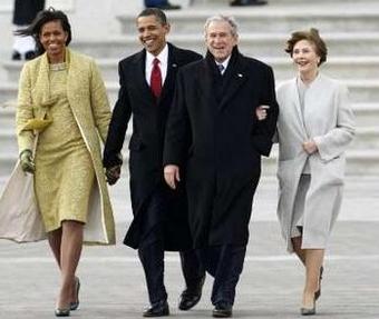 Bush at the inauguration