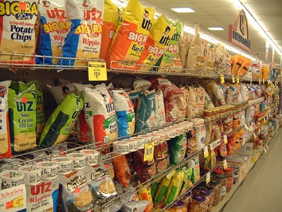 Junk food in grocery stores