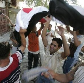 Iraqis celebrate football win