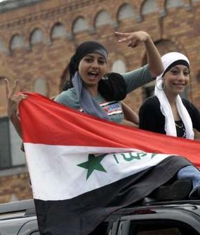 Iraqi American football fan