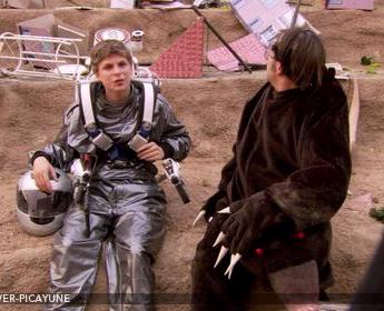 Jetsuit and mole on Arrested Development