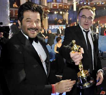 Anil Kapoor and Danny Boyle at the Oscars