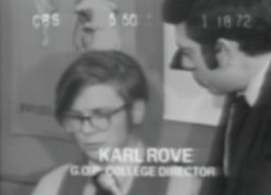 Karl Rove in college