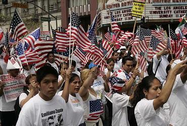 Latino marchers