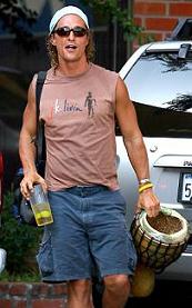 McConaughey with bongos