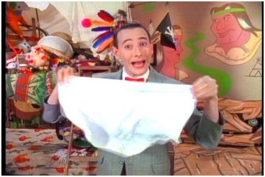 Pee-wee and his underpants