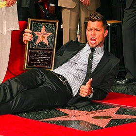 Ricky Martin's Hall of Fame star