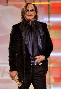 Mickey Rourke at the Golden Globes