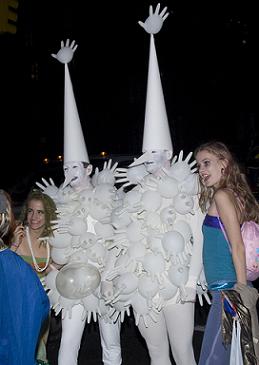 rubber gloves guys, Halloween Parade