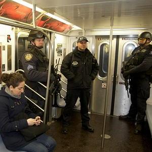 NYPD Hercules force on the subway