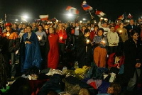 candles at world youth day